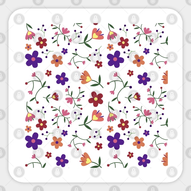 Colorful and beautiful abstract flowers Sticker by AhMath